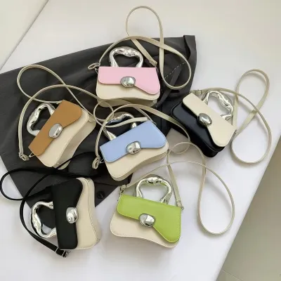 Bohemian Contrast Color Shoulder Bag